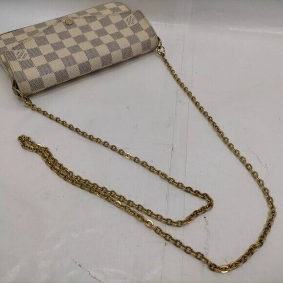 Authentic Louis Vuitton Felicie Damier Azur Shoulder Bag 649-111225 - Picture 5 of 15